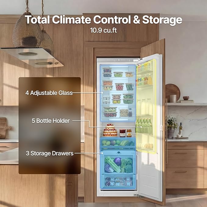 Ca'Lefort Panel Ready Refrigerator Dual Zone, Built-in panel-ready fridge - Image 5