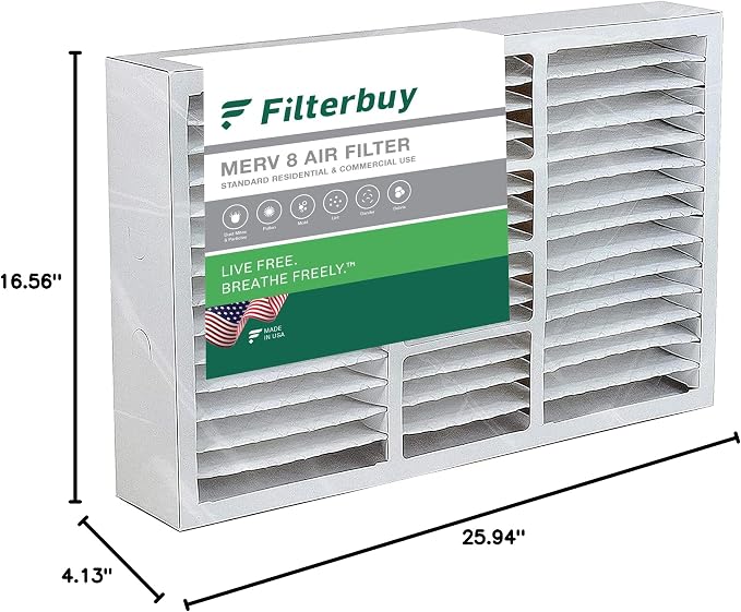 Filterbuy 17x26x4 Air Filter MERV 8 Essential Dust & Allergy Defense, - Image 10