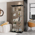 Yoluckea 5 Shelves Glass Display Cabinet by Yoluckea