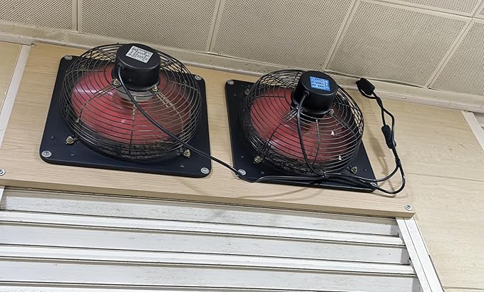 12 Inch Wall Window Exhaust Fan Wall Mounted Ventilation 720 CFM Basement - Image 6