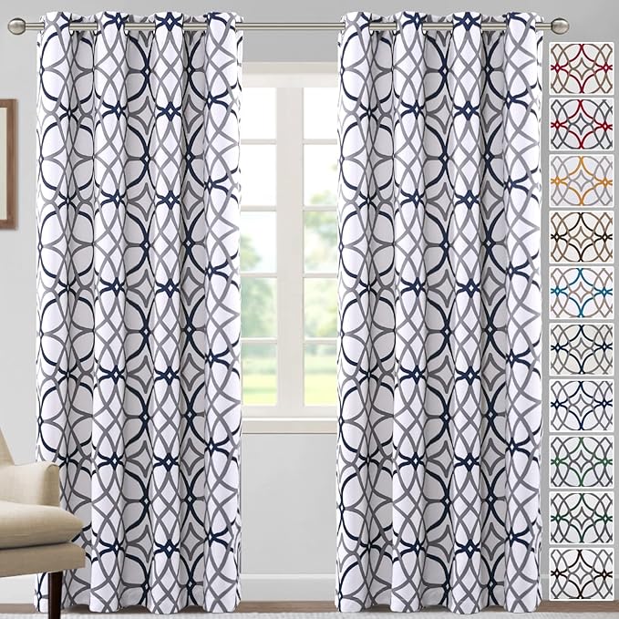 H.VERSAILTEX Blackout Curtains Printed Design by HVERSAILTEX