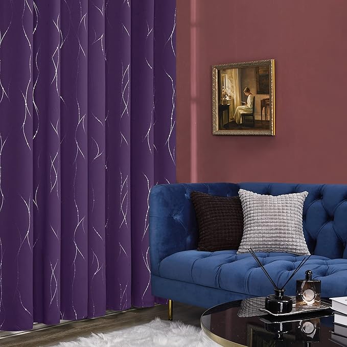 Deconovo Blackout Curtain for Bedroom, 38 x 90 Inch, Thermal Insulated - Image 5