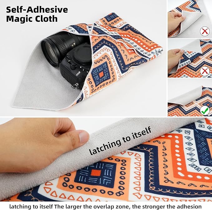 Camera Wrap, Anti-Scratch Protective Wrap, Lens pouche, Magic Self-Adhesive - Image 3