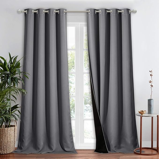 NICETOWN Total Shade Curtain and Draperie, 1 Panel, 52 inches Wide x 90 inches by NICETOWN