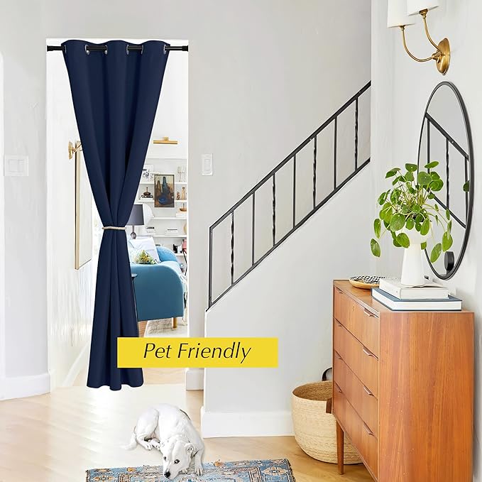 NICETOWN Door Curtain Panels for Doorway Room Divider, Thermal Insulated - Image 4