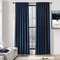 DONREN 96 Inches Long Floor Length Curtains by DONREN