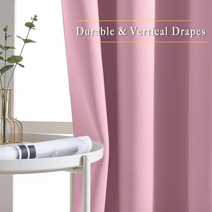 NICETOWN Sliding Door Window Treatment Blackout Patio Door Curtain Panels - Image 6
