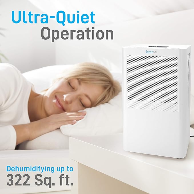 SereneLife Portable Electric Home Mini Dehumidifier - Image 3