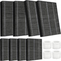 DerBlue 8pcs Wick Replacement Filter and 4pcs Top Fill Humidifier Replacement by HOME