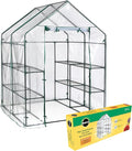 Miracle-GRO 4'8" x 4'8" x 6'5" Outdoor Mini Walk-in Greenhouse Plant Tent by Miracle-Gro