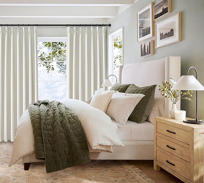 Luxury Pinch Pleated Linen 86 Inch Curtains - Image 8