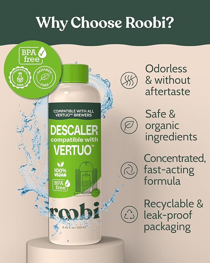 Nespresso Vertuo Compatible Descaling Solution. Eco-Friendly Formula to Clean & - Image 4