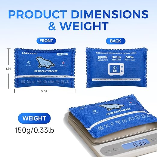 150g Reusable Silica Gel Desiccant Packs - Image 7