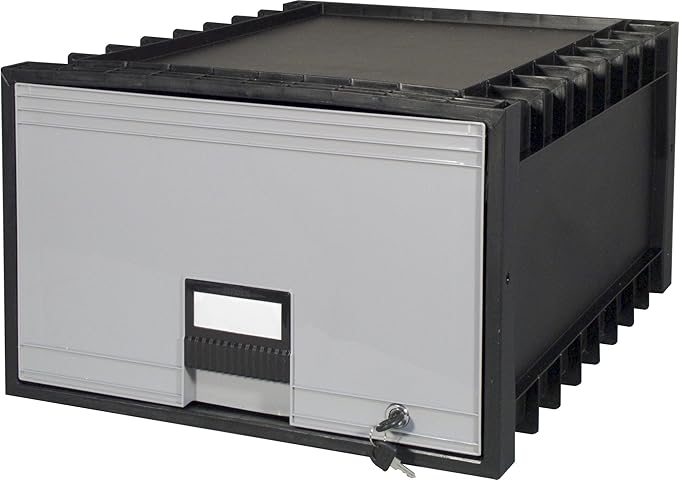 Storex 24-Inch Archive Locking Storage Box - Image 2