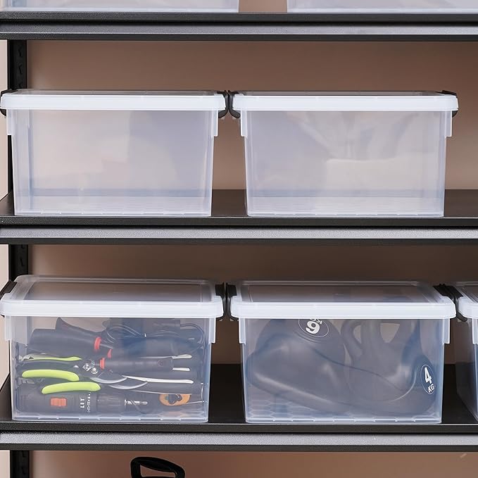 Citylife 22.2 QT 6 Packs Plastic Storage Bins - Image 8