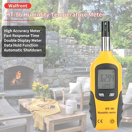 HT-86 Temperature Humidity Meter 2 in 1 Portable Digital Hygrometer Thermometer - Image 4