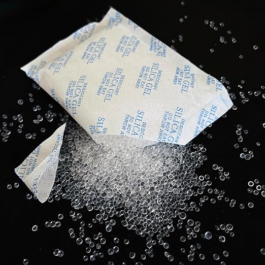 Silica Gel Packets, 100 Gram 10 Packets Desiccant Packs, Moisture Absorbers - Image 2