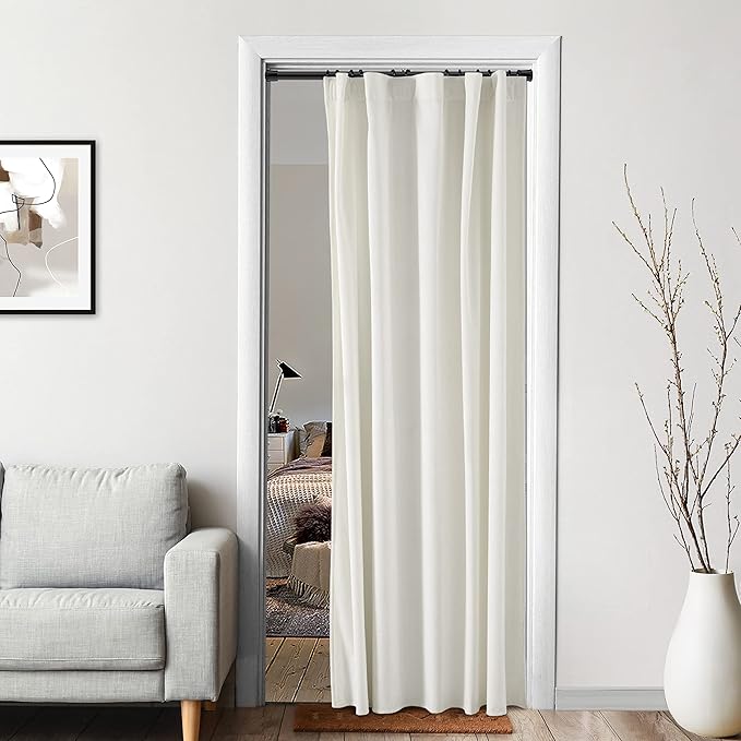 XTMYI Velvet Closet Curtain for Open Closet, Soft Doorway Curtain Panel by %E2%80%9CX%E2%80%9Dforextremeperfection