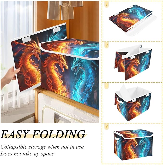 xigua Fire and Ice Dragon Storage Bins - Image 4