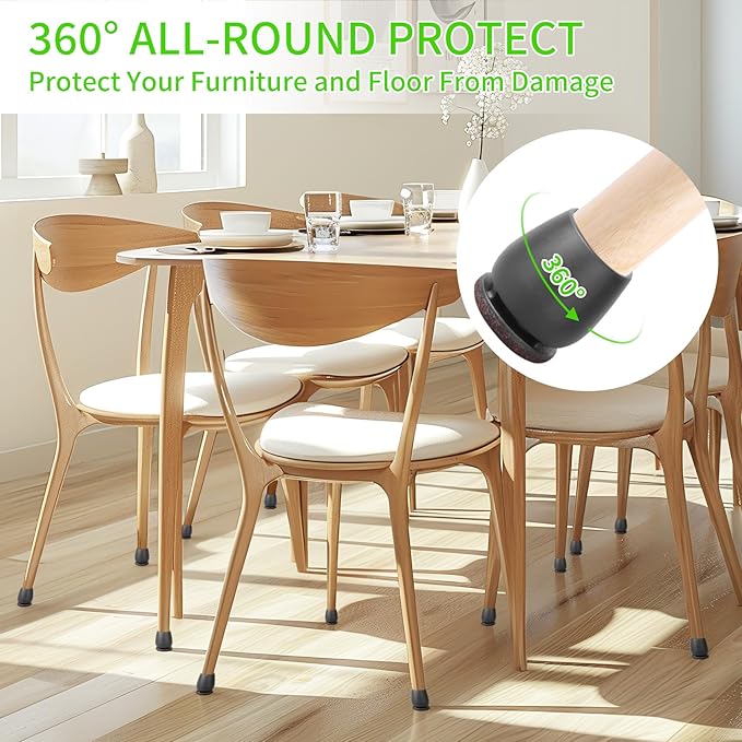 16PCS Round Silicone Chair Leg Floor Protectors - Image 2