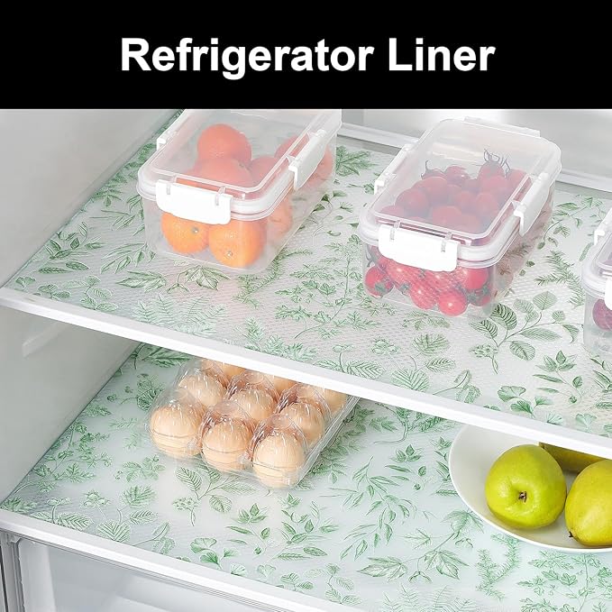 Cooyes Shelf Liners for Kitchen Cabinets Refrigerator Liners Waterproof & - Image 4