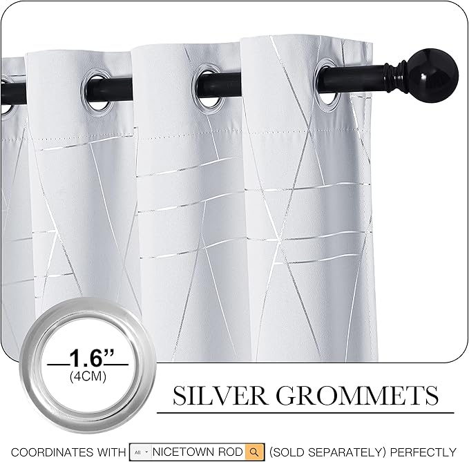 NICETOWN Room Darkening Curtain Panels, Luxury Home Fashion Curtains - Image 3