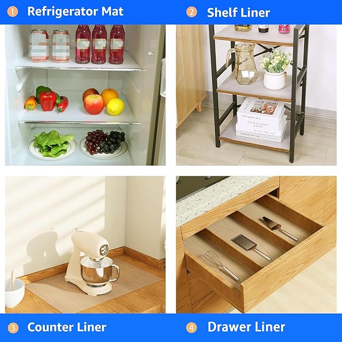 Large Shelf Liners for Kitchen Cabinet: Waterproof Clear Under Sink Mat - Image 8