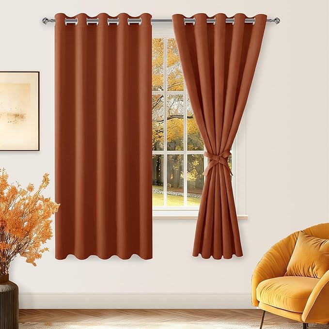 Hiasan Fall Grommet Blackout Curtains - Image 2