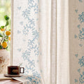 jinchan Evelyn Embroidered Linen Curtains by JINCHAN