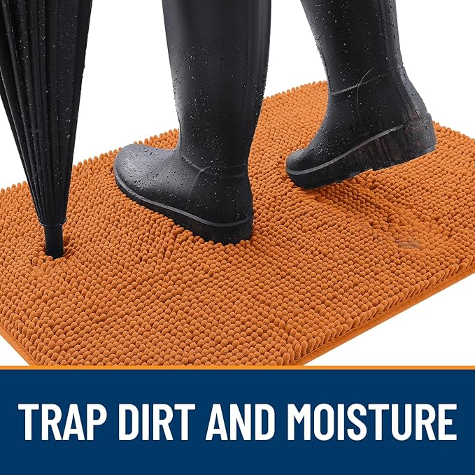 OLANLY Dog Door Mat for Muddy Paws 30x20, Absorbs Moisture and Dirt, Absorbent - Image 2