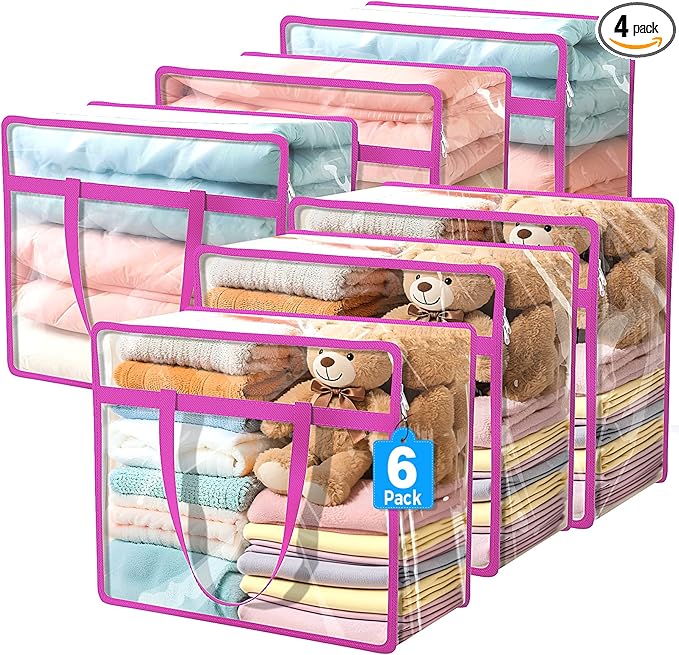 Budding Joy Clear Zippered Storage Bags by BuddingJoy-BuildaJoyfulLifeforYou