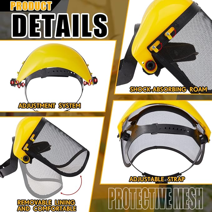 Amylove 8 Pcs Safety Face Shield - Image 3
