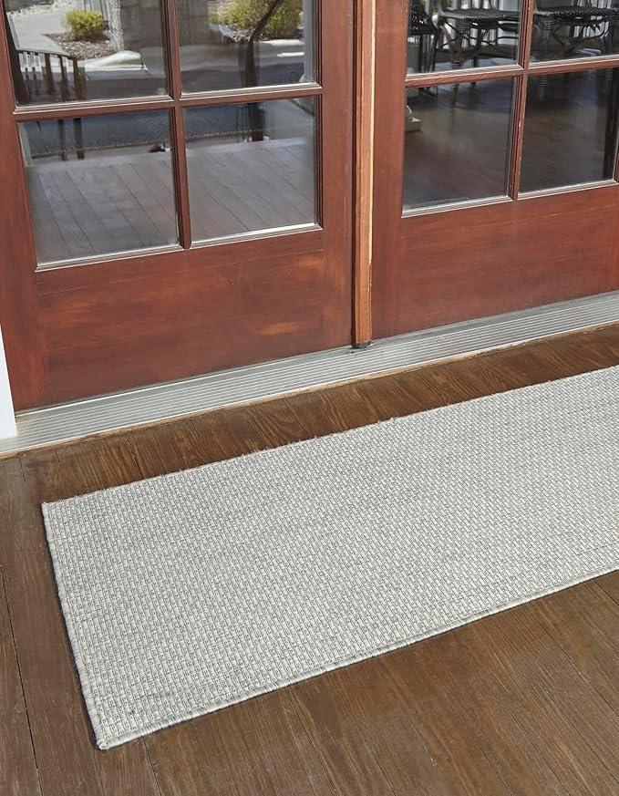 Unique Loom Collection Casual Transitional Solid Heathered Indoor/Outdoor - Image 2