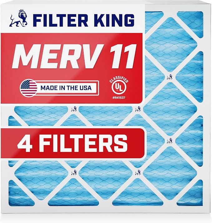 Filter King 12x26x1 Air Filter | 4-PACK | MERV 11 HVAC Pleated A/C Furnace by FilterKing