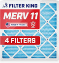 Filter King 12x26.5x1 Air Filter | 4-PACK | MERV 11 HVAC Pleated A/C Furnace by FilterKing