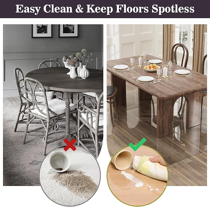 3'×5' Crystal Transparent Floor Protector - Image 2