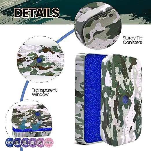 5 Packs Gun Safe Dehumidifier 40 Gram Reusable Indicating Silica Gel Desiccant - Image 2