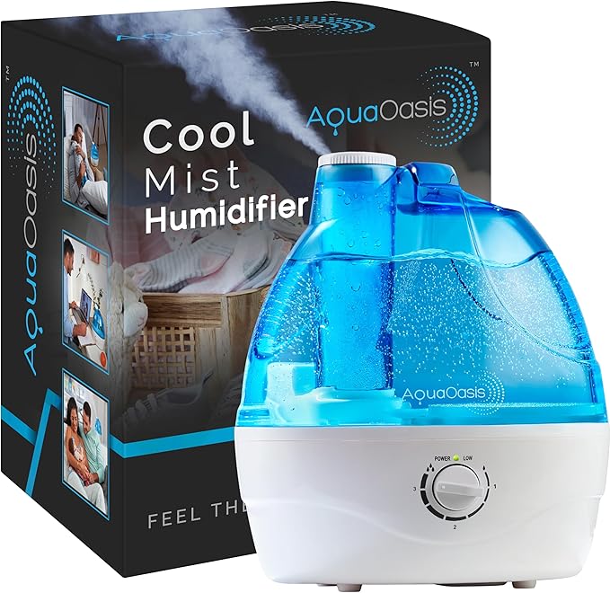 AquaOasis® Cool Mist Humidifier Quiet Ultrasonic Humidifiers by AquaOasis