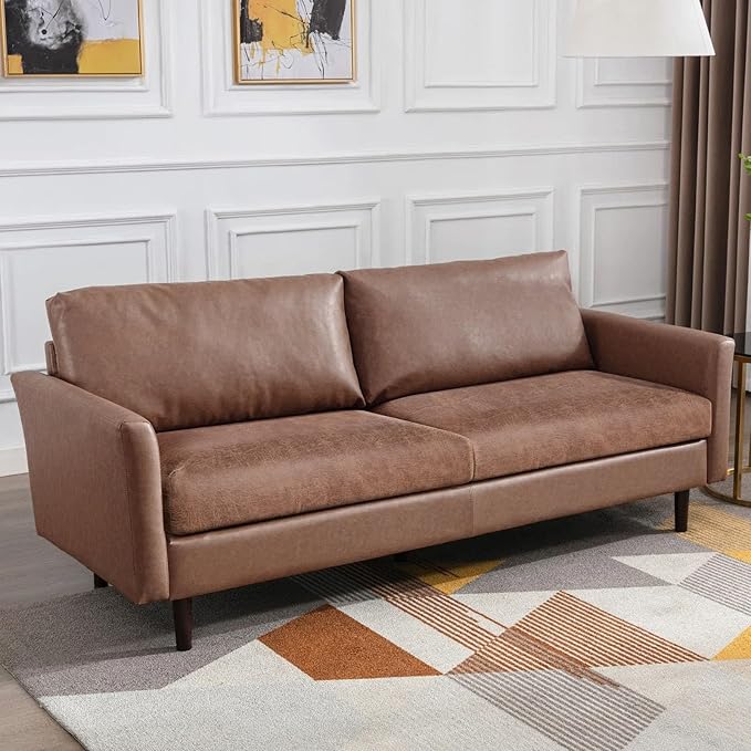 Fuloon Stretch Seat Cushion Covers, Suede Leather Look Sofa Slipcovers Couch - Image 7