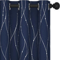 Deconovo Navy Blue Curtains, 42 x 95 Inch, Thermal Insulated Soundproof Privacy by Deconovo