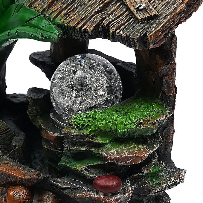 Tabletop Rockery Fountain Indoor Waterfall Bonsai Desktop Mini Rockery Water - Image 2