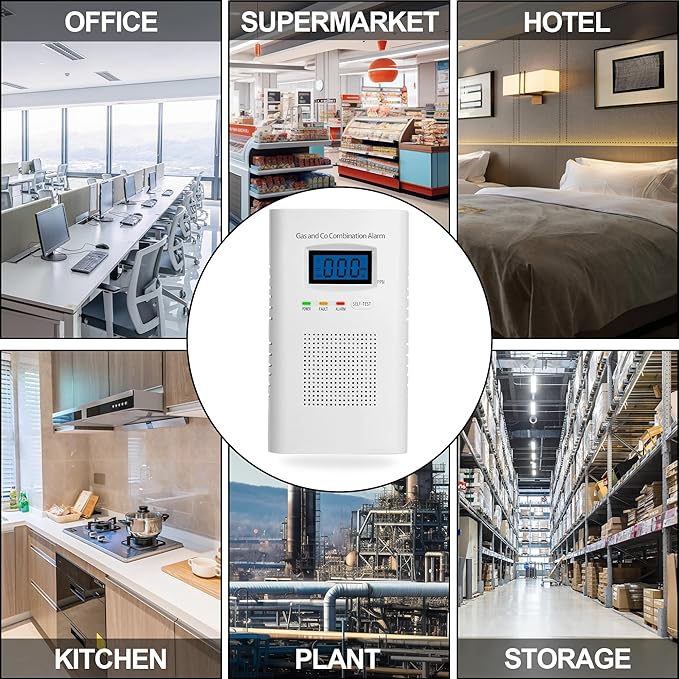 Plug in Combination Gas & Carbon Monoxide Detectors - Image 6