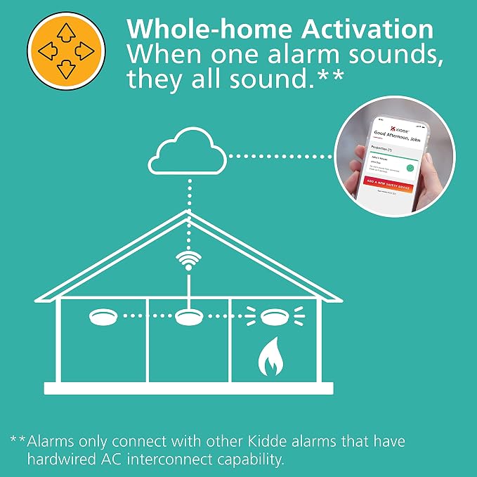 Kidde Smart Smoke Detector & Indoor Air Quality Monitor, Alexa Compatible Device - Image 13