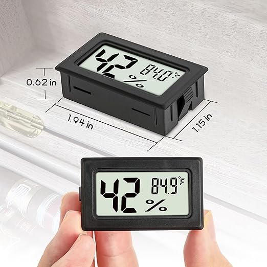 Indoor Hygrometer Thermometers 3 Pack Humidity Meters Gauge Mini Digital - Image 2