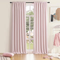 DONREN Blush Pink Room Darkening Soft Curtains by DONREN