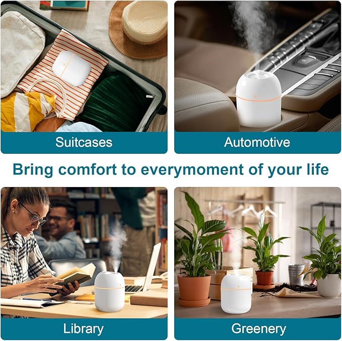 Portable Small Humidifier, USB Personal Desktop Humidifier - Image 7