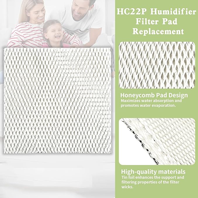 HC22P Humidifier Filter Pad Replacement, 2 Pack Compatible - Image 4