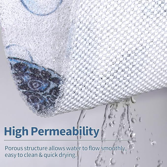 HOMBYS Square Shower Mat Non Slip, Shower Mat - Image 5