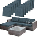 12Pcs Stretch Patio Cushion Covers Outdoor Couch Cover Replacement, Outdoor by CALBODE