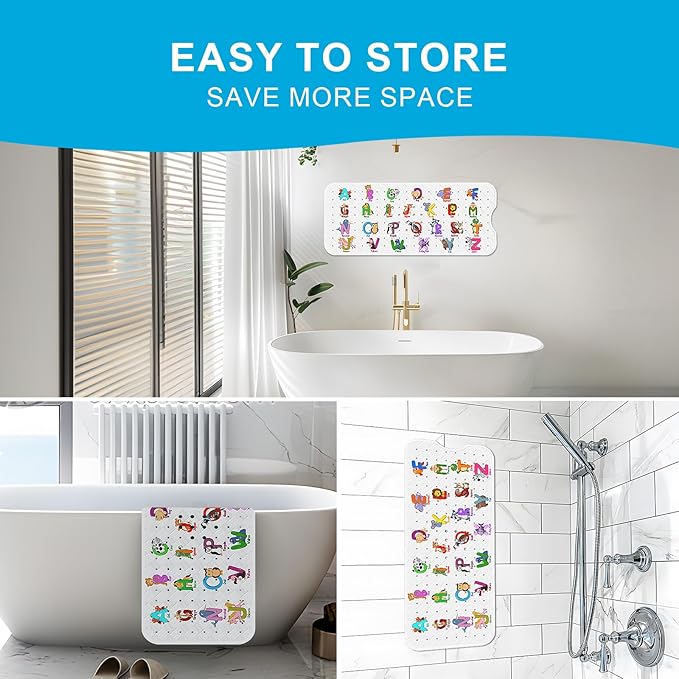 XIYUNTE Baby Bath Mat for Tub Non Slip Kids Bath Mat - Image 5